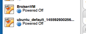 Image of both correct and incorrect vms